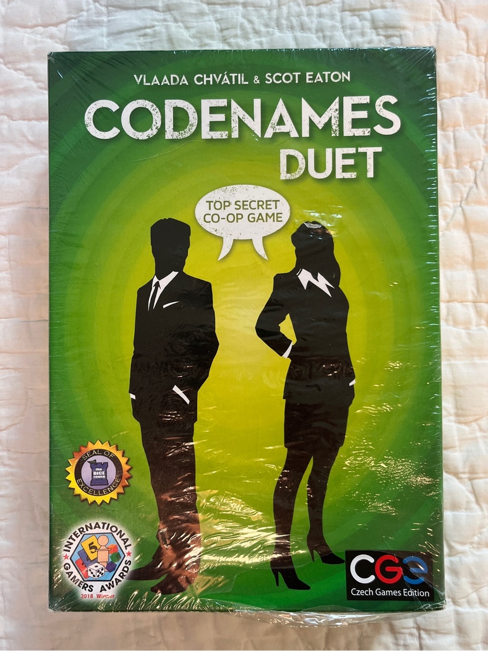 NEW 2 Player Cooperative Game CODENAMES DUET Sealed Czech Game Edition Code Name